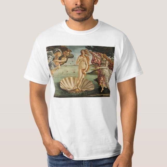 Camiseta O nascimento de Venus por Sandro Botticelli (Frente)