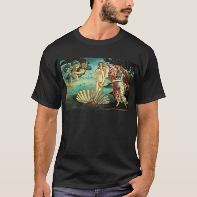 Camiseta O nascimento de Venus por Sandro Botticelli (Frente)