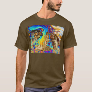 Camiseta O Nascimento de Vênus psicedélico 2