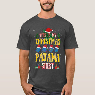 Camiseta O Natal Bowlinghis É O Meu Amigo Do Pajama De Nata