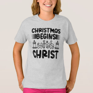 Camiseta O Natal Começa com Cristo-61491