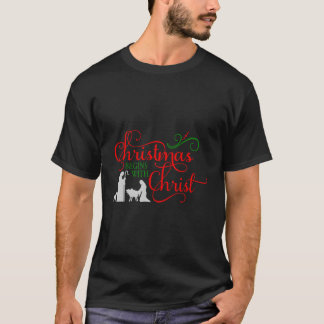 Camiseta O Natal Começa Com O Cristo