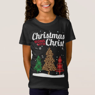 Camiseta O Natal Começa Com O Cristo Buffalo Xadrez Jaguar