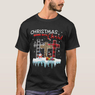 Camiseta O Natal Começa Com O Cristo Dachshund Christi