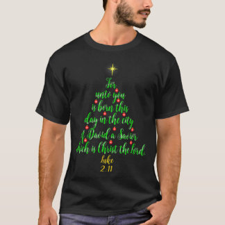 Camiseta O Natal cristão é para você Nascer salvador Tr