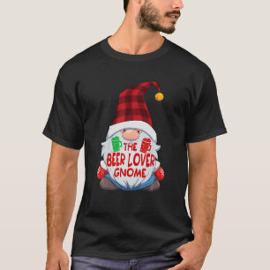 Camiseta O Natal Da Família Beer Lover Gnomo Engraçado