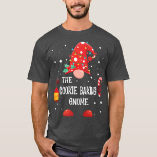 Camiseta O Natal da Família Cookie Baking Gnome Matching