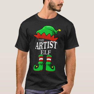 Camiseta O Natal da Família do Grupo de Combinação do Artis