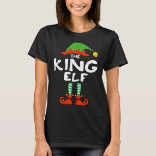 Camiseta O Natal da família do rei Elf Engraçado