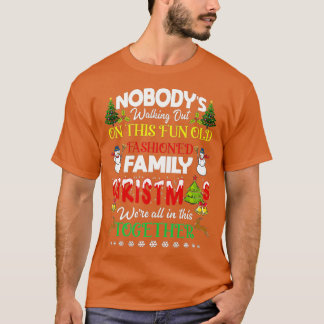 Camiseta O Natal da família estamos todos nesta Feliz