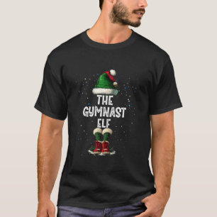 Camiseta O Natal da Figurina do Elfo do Gymnast