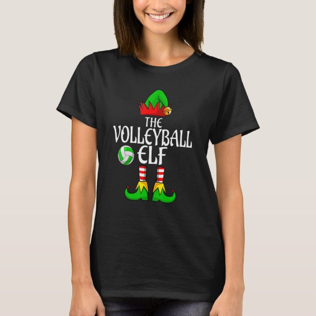 Camiseta O Natal do Grupo de Combinação da Família do Elfo  (Frente)