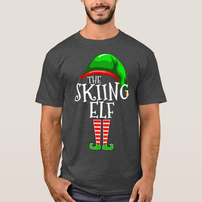 Camiseta O Natal do Grupo de Combinação da Família Elf do E (Frente)