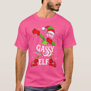 Camiseta O Natal do Grupo de Combinação da Família Gassy El