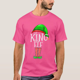 Camiseta O Natal do Grupo de Combinação da Família King Elf