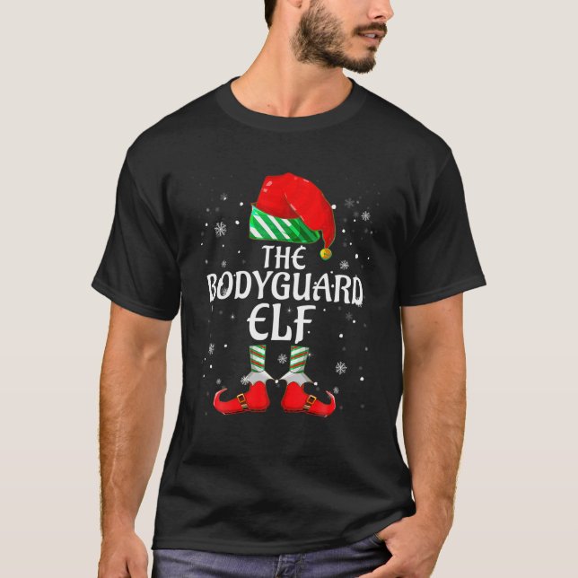 Camiseta O Natal do Grupo de Combinação Familiar Elf da Gua (Frente)