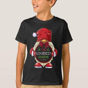 Camiseta O Natal do Grupo Familiar de Combinação de Gnomo m