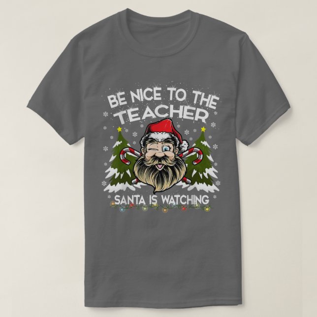 Camiseta O Natal Do Professor É Bom Para Os Papais noeis Do (Frente do Design)