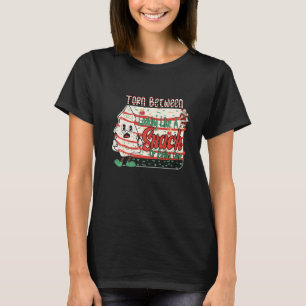 Camiseta O Natal Dura-Se Entre Pareceres De Um Caco Ou Come