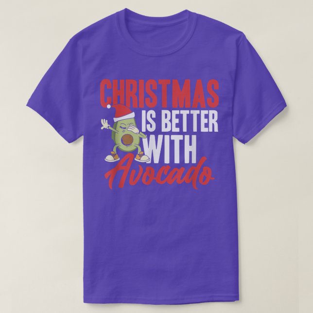 Camiseta O Natal é melhor com o abacate (Frente do Design)