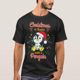Camiseta O Natal É Melhor Com Um Pinguim