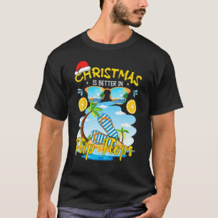 Camiseta O Natal É Melhor Em Chinelos Praia Verão Chr