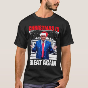 Camiseta O Natal é Ótimo Novamente Xmas Pjs Natal Divertido