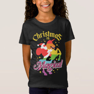 Camiseta O Natal É Papais noeis Mágicos Andando Engraçado N