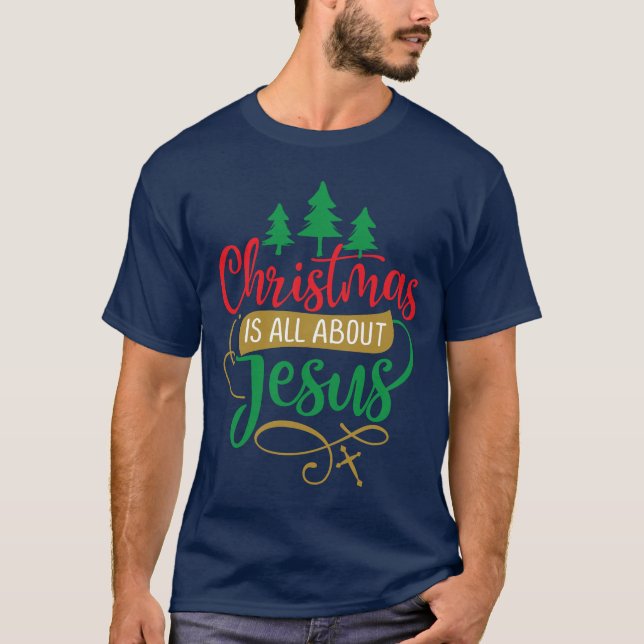 Camiseta O Natal é tudo sobre Jesus Script (Frente)