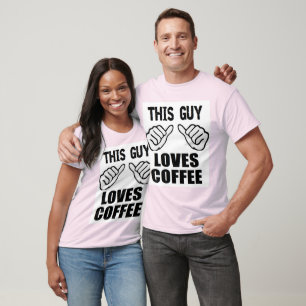 Camiseta O Natal engraçado esta cara ama o café