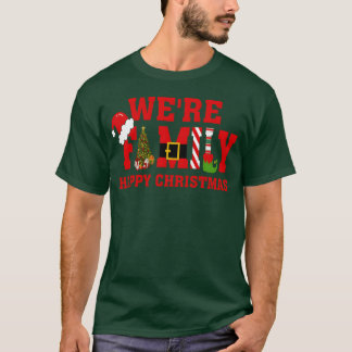 Camiseta O Natal Era A Família Feliz Roupa de Natal