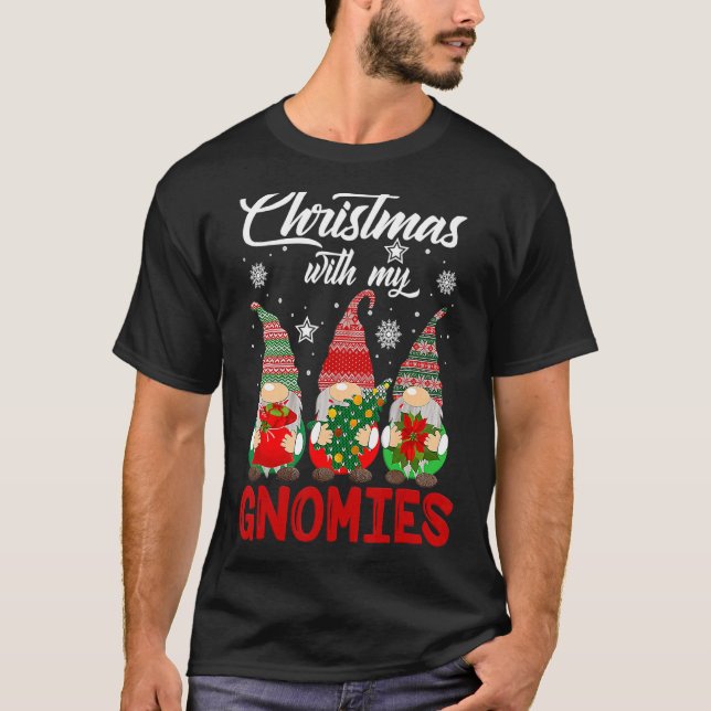 Camiseta O Natal Está A Passar Com A Minha Fama De Gnomias  (Frente)