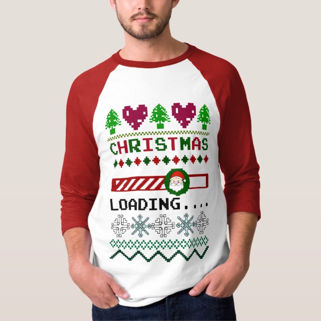 Camiseta O Natal Está Carregando Um Feliz Natal (Frente)