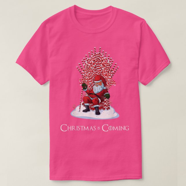 Camiseta O Natal Está Chegando Papais noeis O Caraninho Arr (Frente do Design)