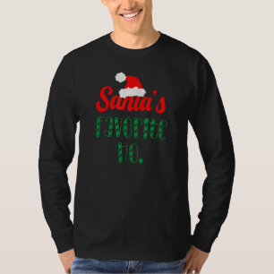 Camiseta O Natal Favorito do Papai Noel Humor de Feriado