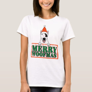 Camiseta O Natal mais feliz é compartilhado com um cachorro