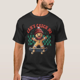 Camiseta O Natal Não Pode Me Pegar Homem de Biscoito de Gen