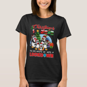 Camiseta O Natal Onde Estávamos Em Pingui Bloqueado