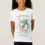 Camiseta O Natal Onde Nós... Funny Gnomo<br><div class="desc">Camiseta divertida de natal com texto totalmente editável - projetada para lembrar 2020 como o ano de quarentena de coronavírus, mas editável para qualquer ano. Esta design bonitinha tem um gnomo, rena e árvores de natal decoradas com tipografia festiva vermelha e verde, branca. O texto diz "natal [ano] o ・...</div>