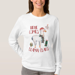 Camiseta O Natal Vem Llama Claus