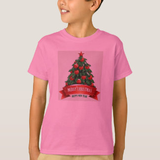 Camiseta O Natal vermelho caçoa o Tshirt