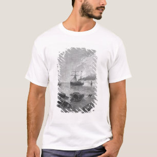 Camiseta O navio a vapor Vladivostok no Rio Yangtzé