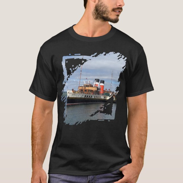 Camiseta O Navio a vapor Waverley Paddle. Entrega histórica (Frente)