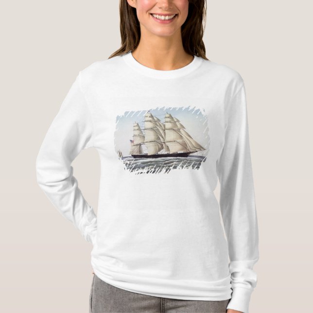 Camiseta O navio de tosquiadeira do "nuvem vôo " (Frente)