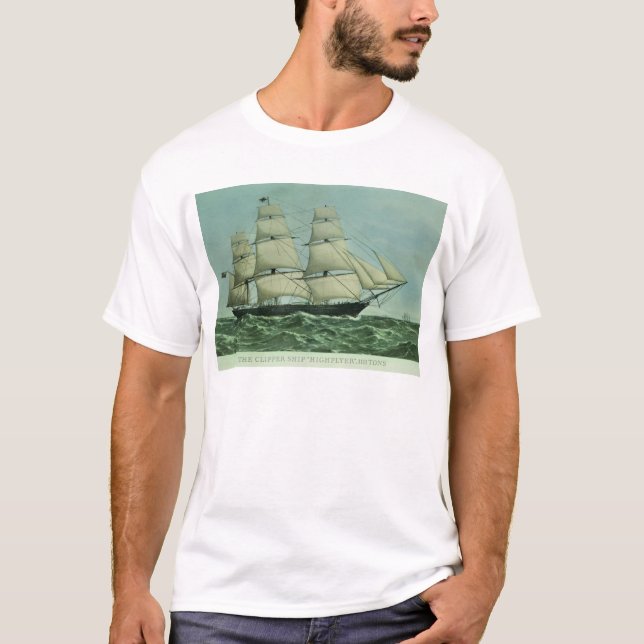 Camiseta O navio de tosquiadeira "Highflyer", 1111 (Frente)