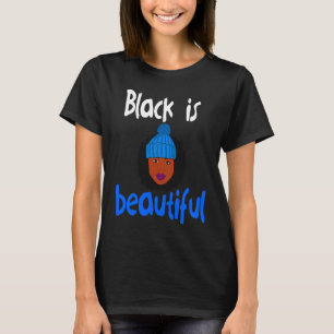 Camiseta O negro é um belo cabelo natural afro-americano W