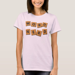 Camiseta O nerd da palavra telha o t-shirt