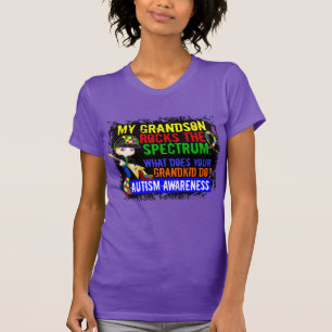 Camiseta O neto balança o autismo do espectro