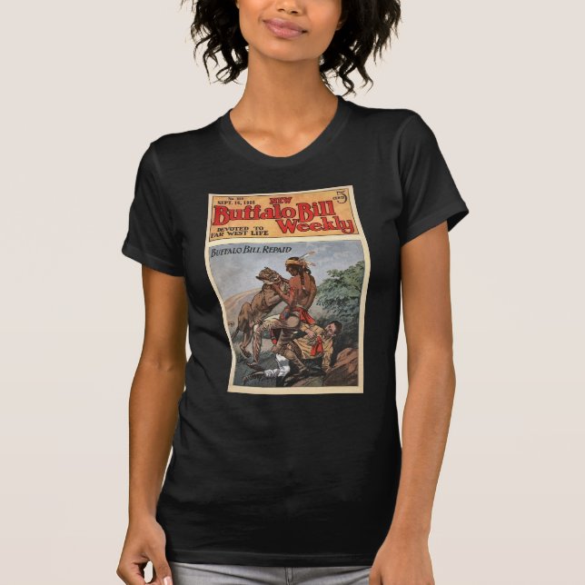 Camiseta O no. semanal novo 210 1916 de Buffalo Bill (Frente)