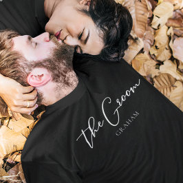 Camiseta O Noivo Personalizado Chic Festa de Despedida de S